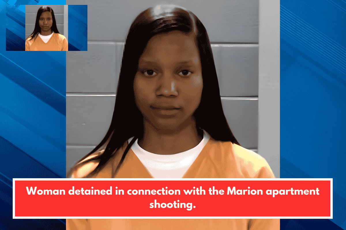 Woman detained in connection with the Marion apartment shooting.