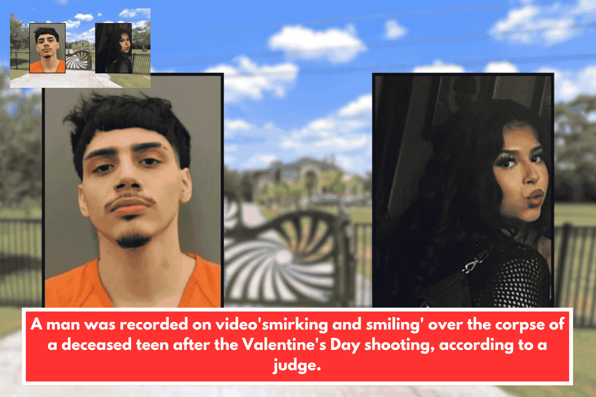A man was recorded on video'smirking and smiling' over the corpse of a deceased teen after the Valentine's Day shooting, according to a judge.