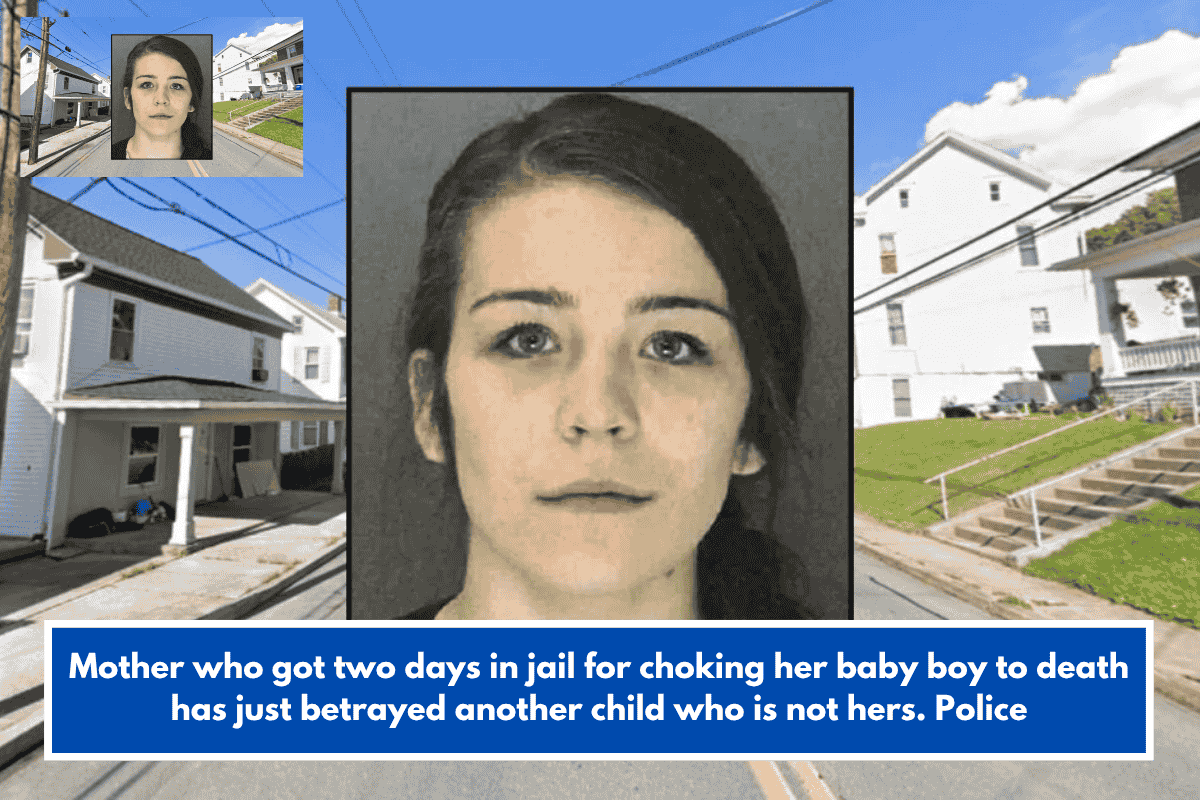 Mother who got two days in jail for choking her baby boy to death has just betrayed another child who is not hers. Police