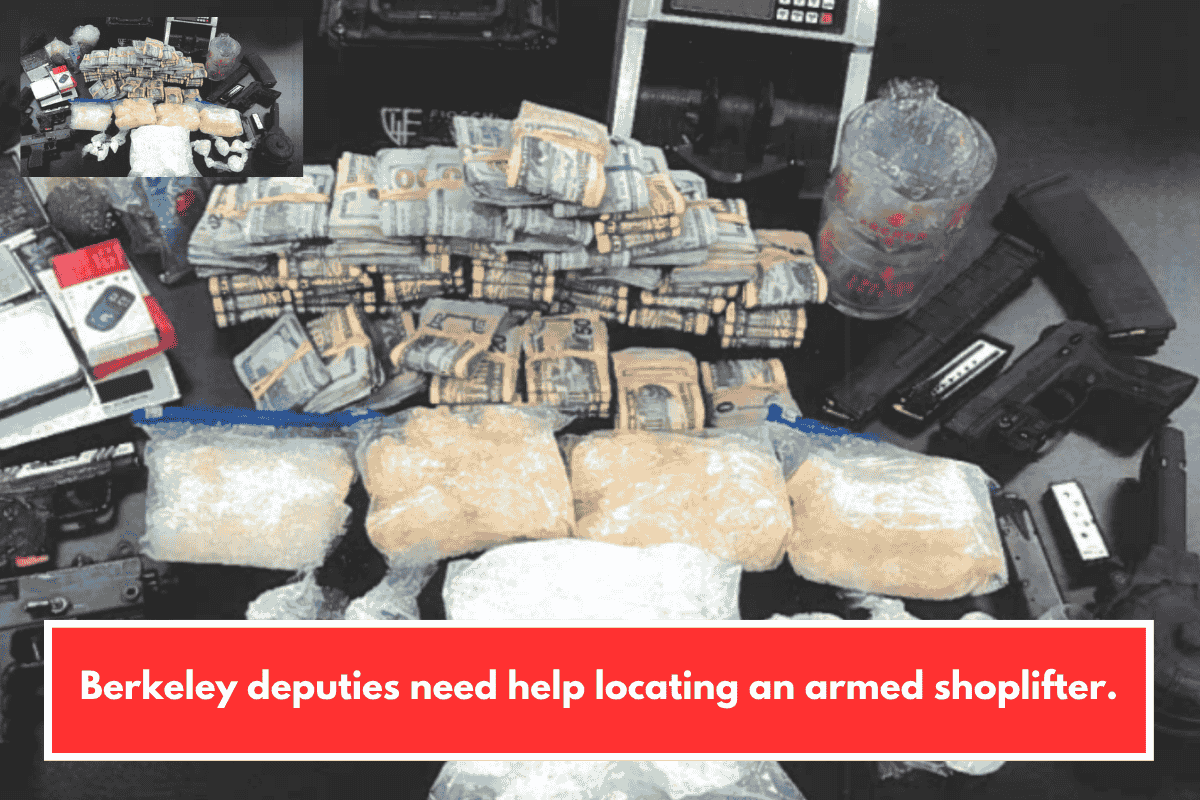 Berkeley deputies need help locating an armed shoplifter.