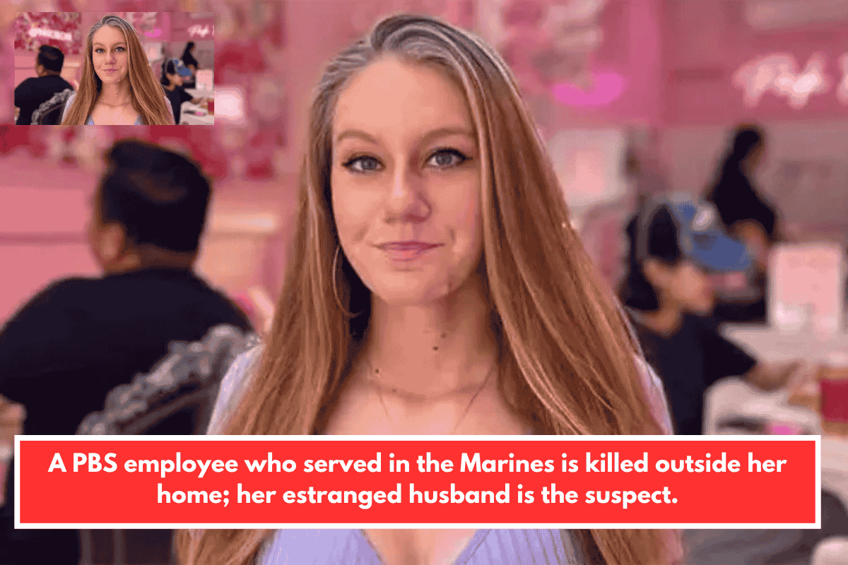 A PBS employee who served in the Marines is killed outside her home; her estranged husband is the suspect.