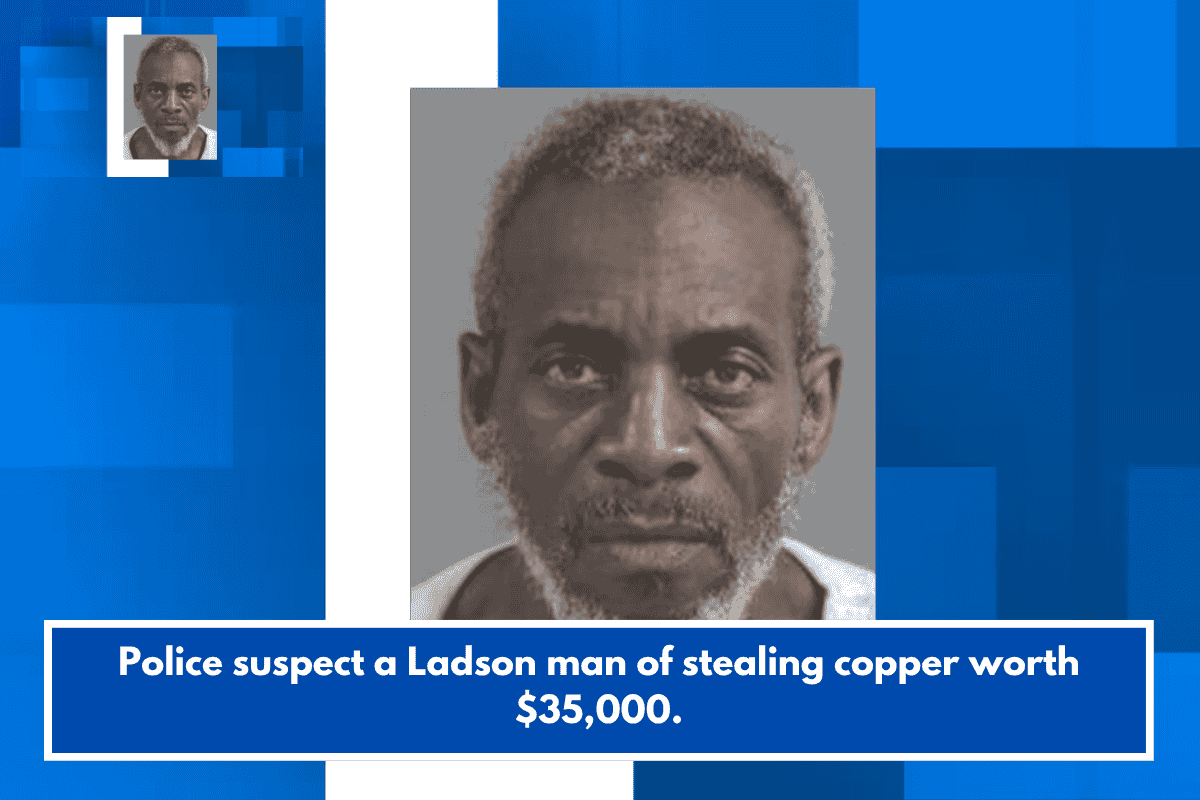 Police suspect a Ladson man of stealing copper worth $35,000.