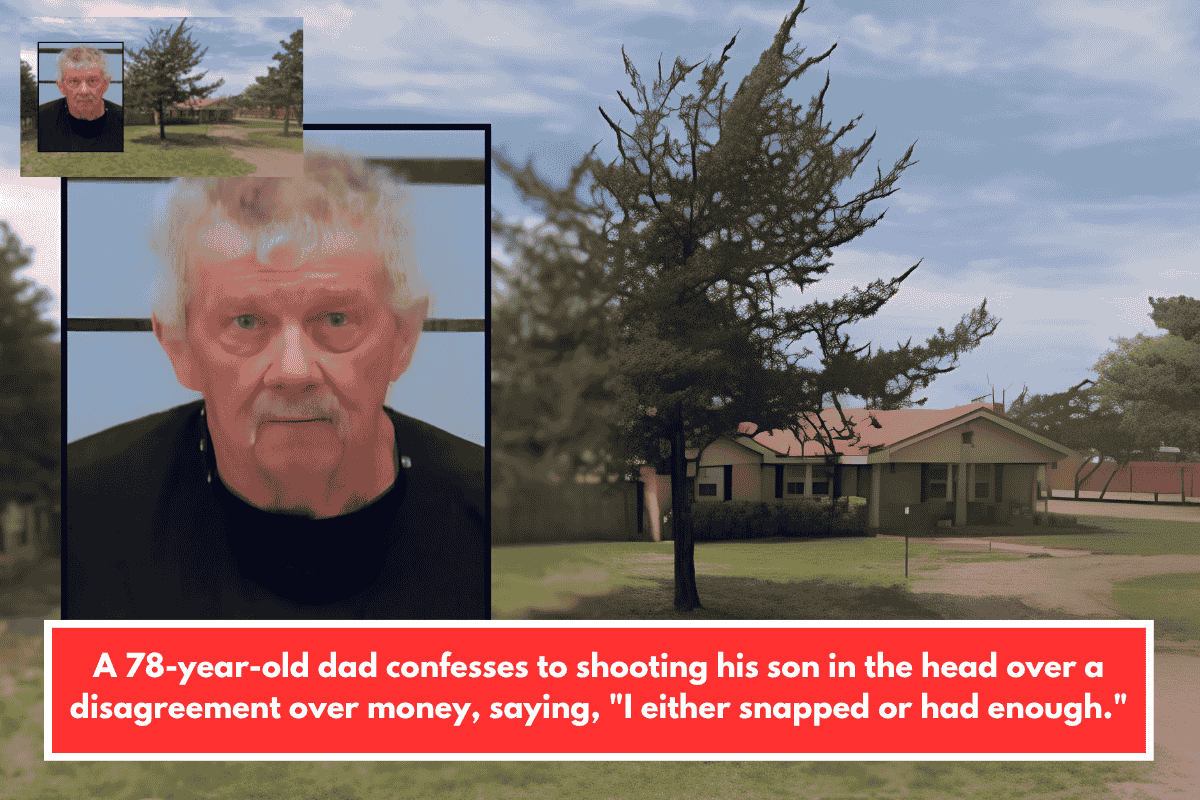 A 78-year-old dad confesses to shooting his son in the head over a disagreement over money, saying, "I either snapped or had enough."