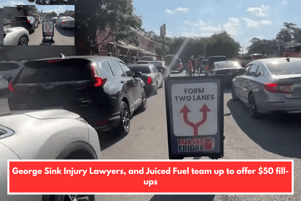 George Sink Injury Lawyers, and Juiced Fuel team up to offer $50 fill-ups