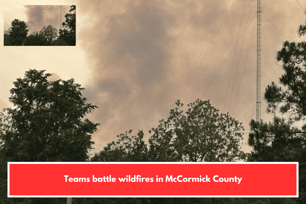 Teams battle wildfires in McCormick County