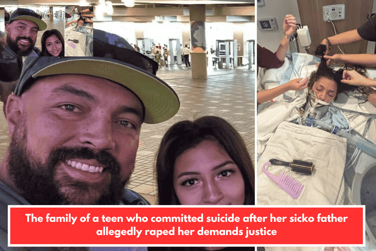 The family of a teen who committed suicide after her sicko father allegedly raped her demands justice