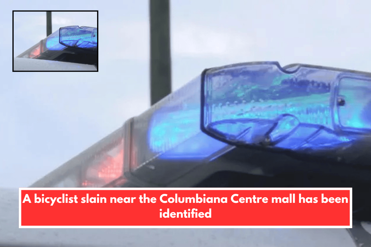 A bicyclist slain near the Columbiana Centre mall has been identified