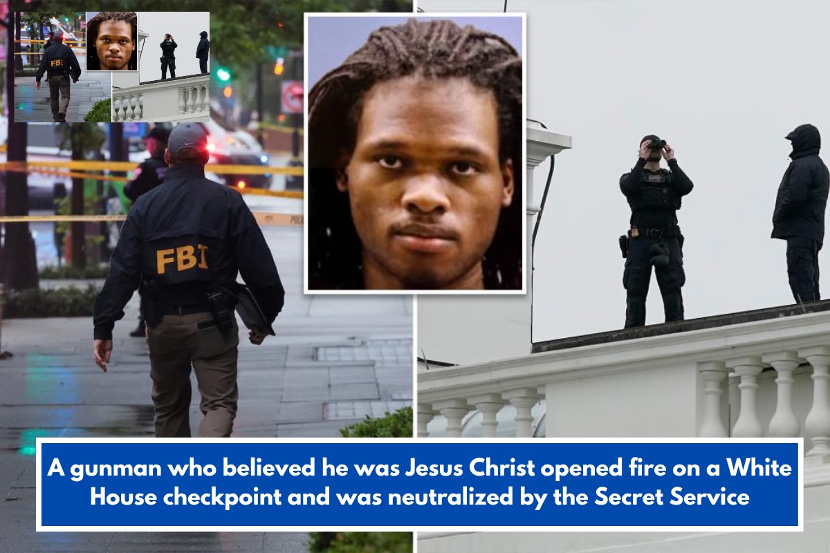 A gunman who believed he was Jesus Christ opened fire on a White House checkpoint and was neutralized by the Secret Service