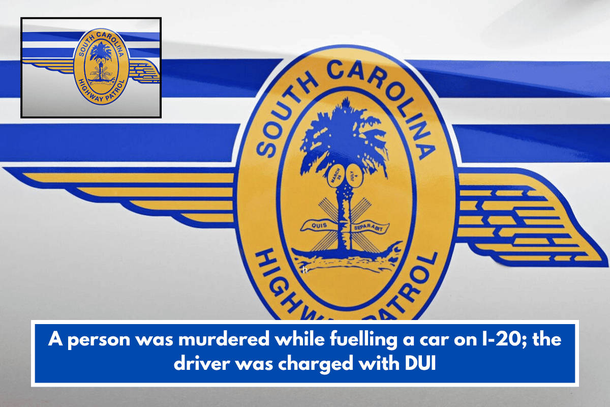 A person was murdered while fuelling a car on I-20; the driver was charged with DUI