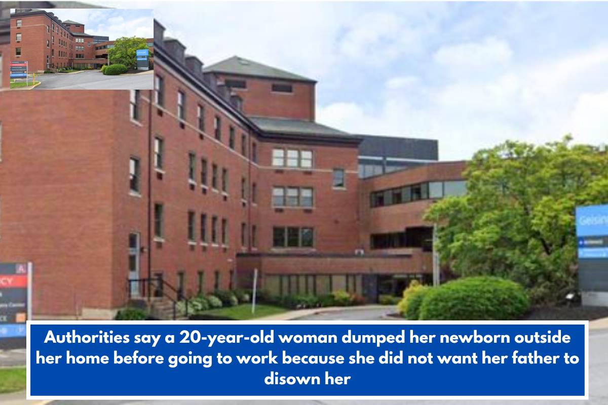 Authorities say a 20-year-old woman dumped her newborn outside her home before going to work because she did not want her father to disown her