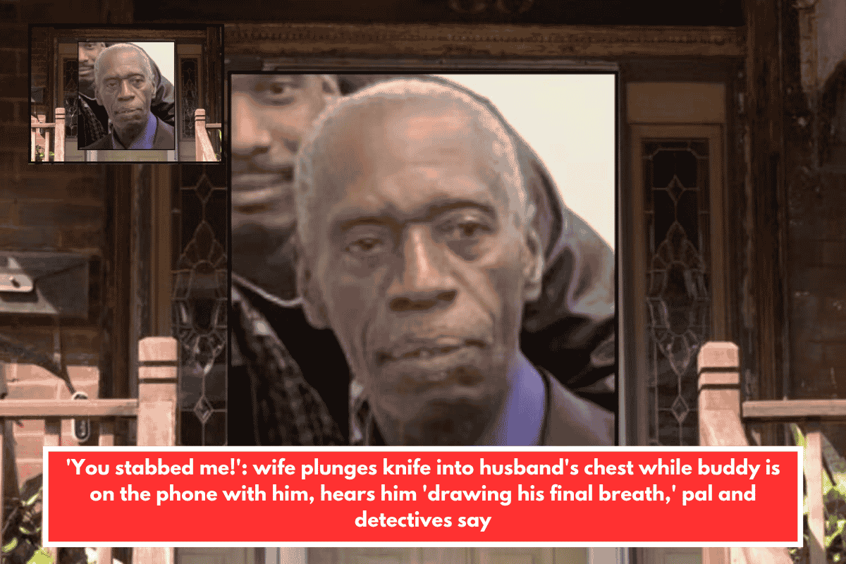 'You stabbed me!': wife plunges knife into husband's chest while buddy is on the phone with him, hears him 'drawing his final breath,' pal and detectives say