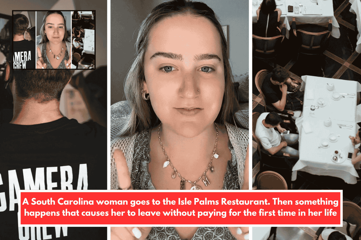 A South Carolina woman goes to the Isle Palms Restaurant. Then something happens that causes her to leave without paying for the first time in her life