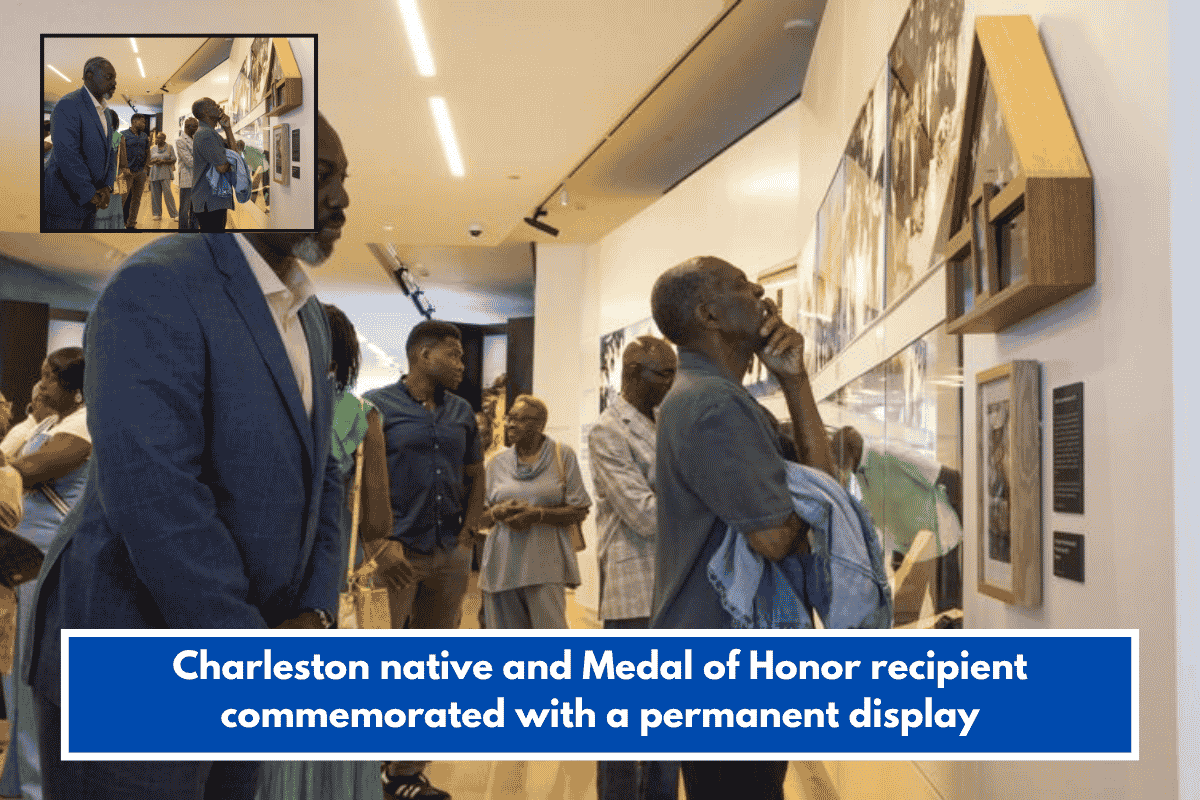 Charleston native and Medal of Honor recipient commemorated with a permanent display