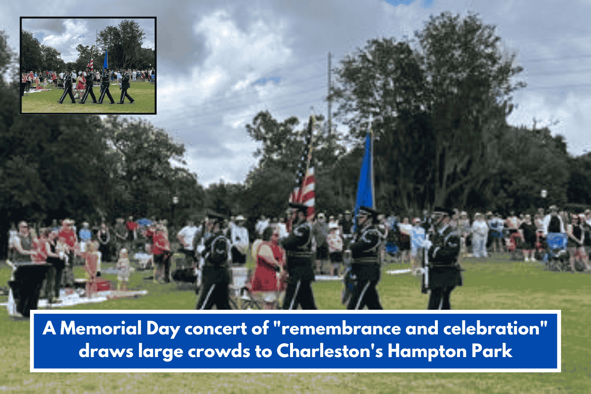 A Memorial Day concert of "remembrance and celebration" draws large crowds to Charleston's Hampton Park