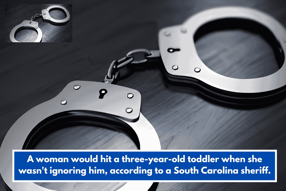 A woman would hit a three-year-old toddler when she wasn't ignoring him, according to a South Carolina sheriff.