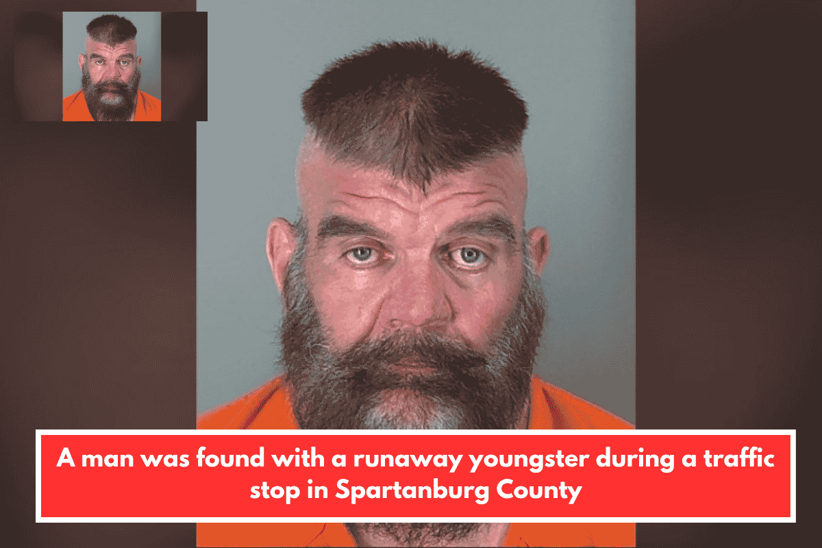 A man was found with a runaway youngster during a traffic stop in Spartanburg County