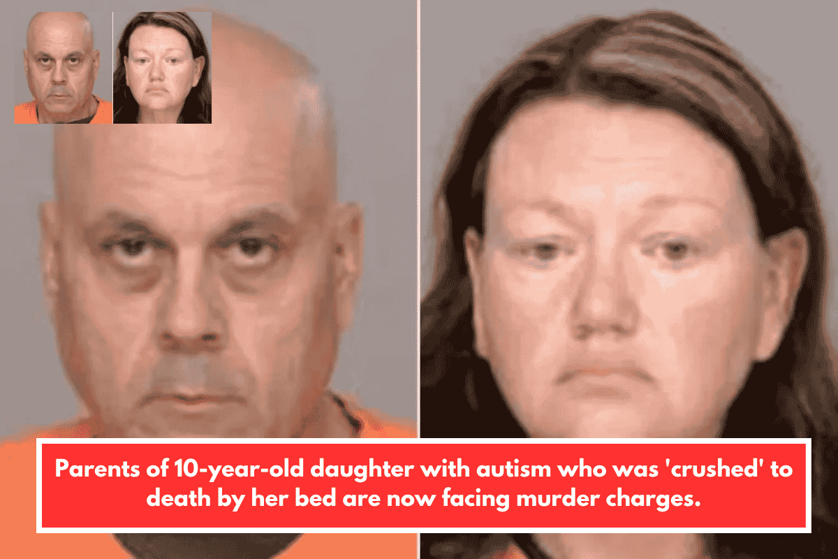Parents of 10-year-old daughter with autism who was 'crushed' to death by her bed are now facing murder charges.