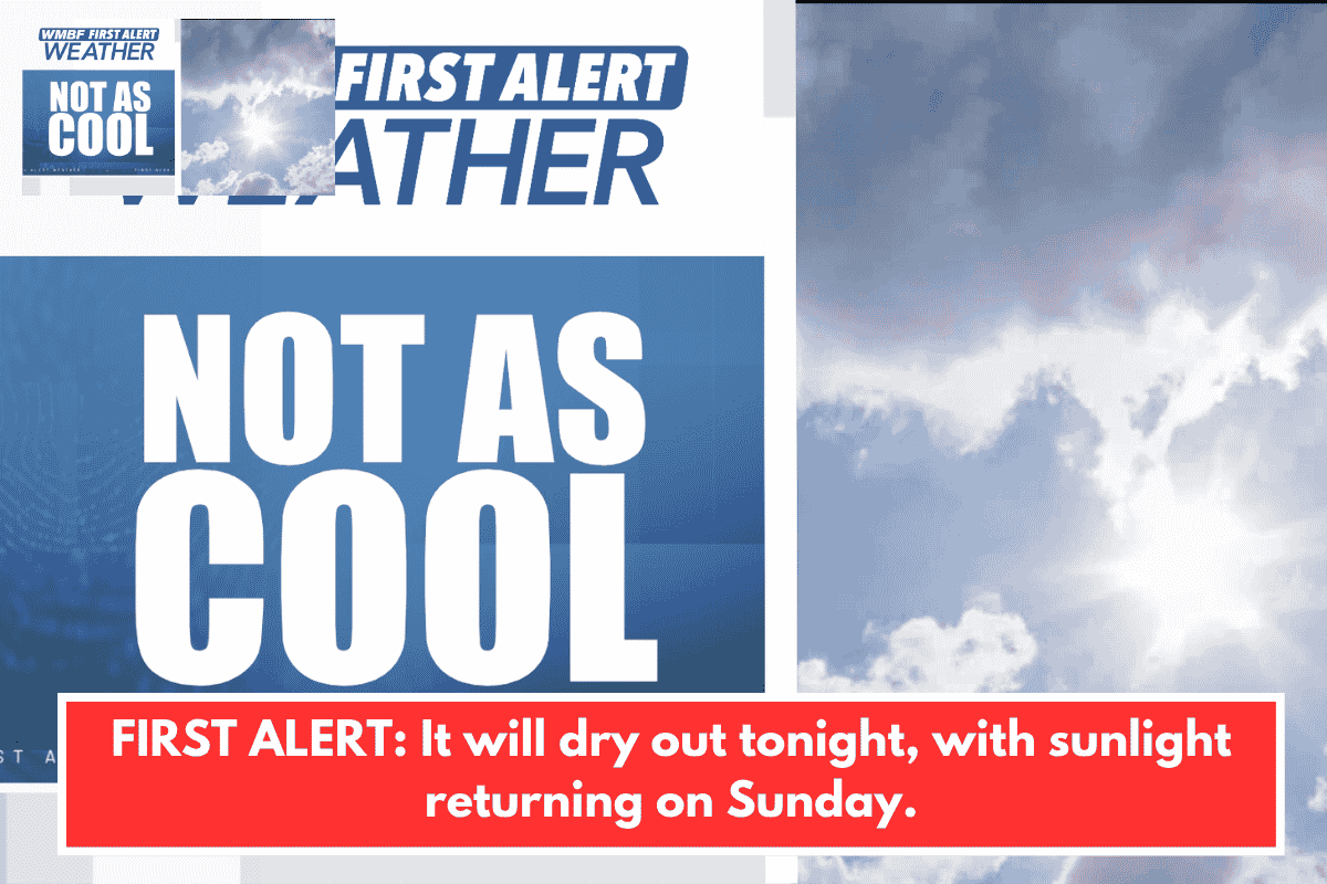 FIRST ALERT: It will dry out tonight, with sunlight returning on Sunday.