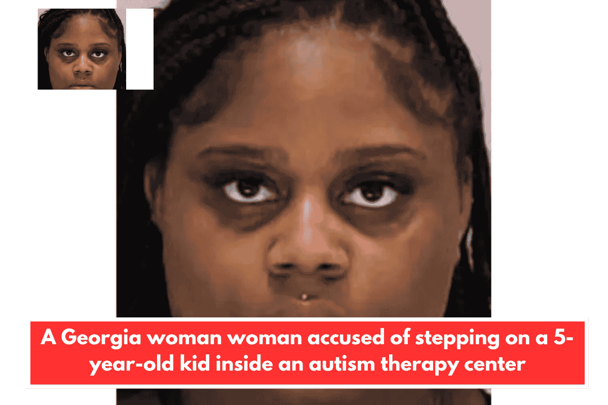 A Georgia woman woman accused of stepping on a 5-year-old kid inside an autism therapy center