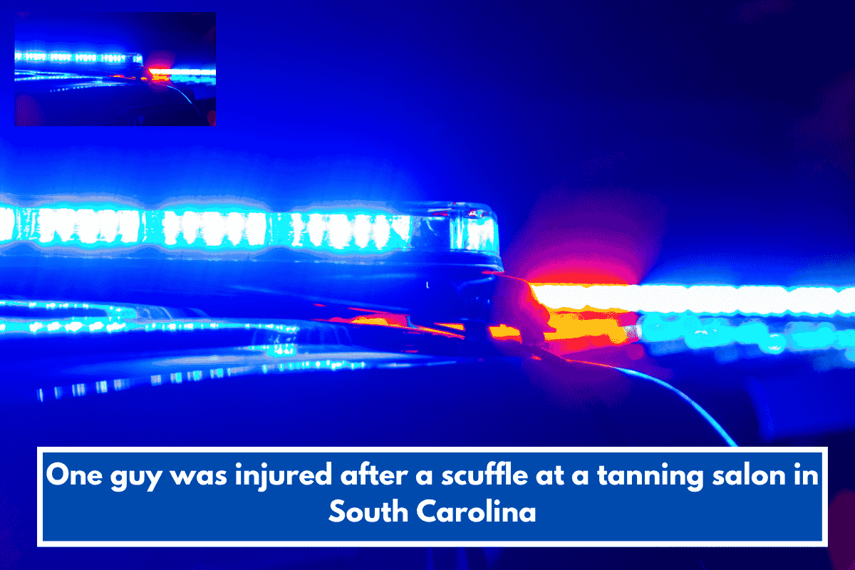 One guy was injured after a scuffle at a tanning salon in South Carolina