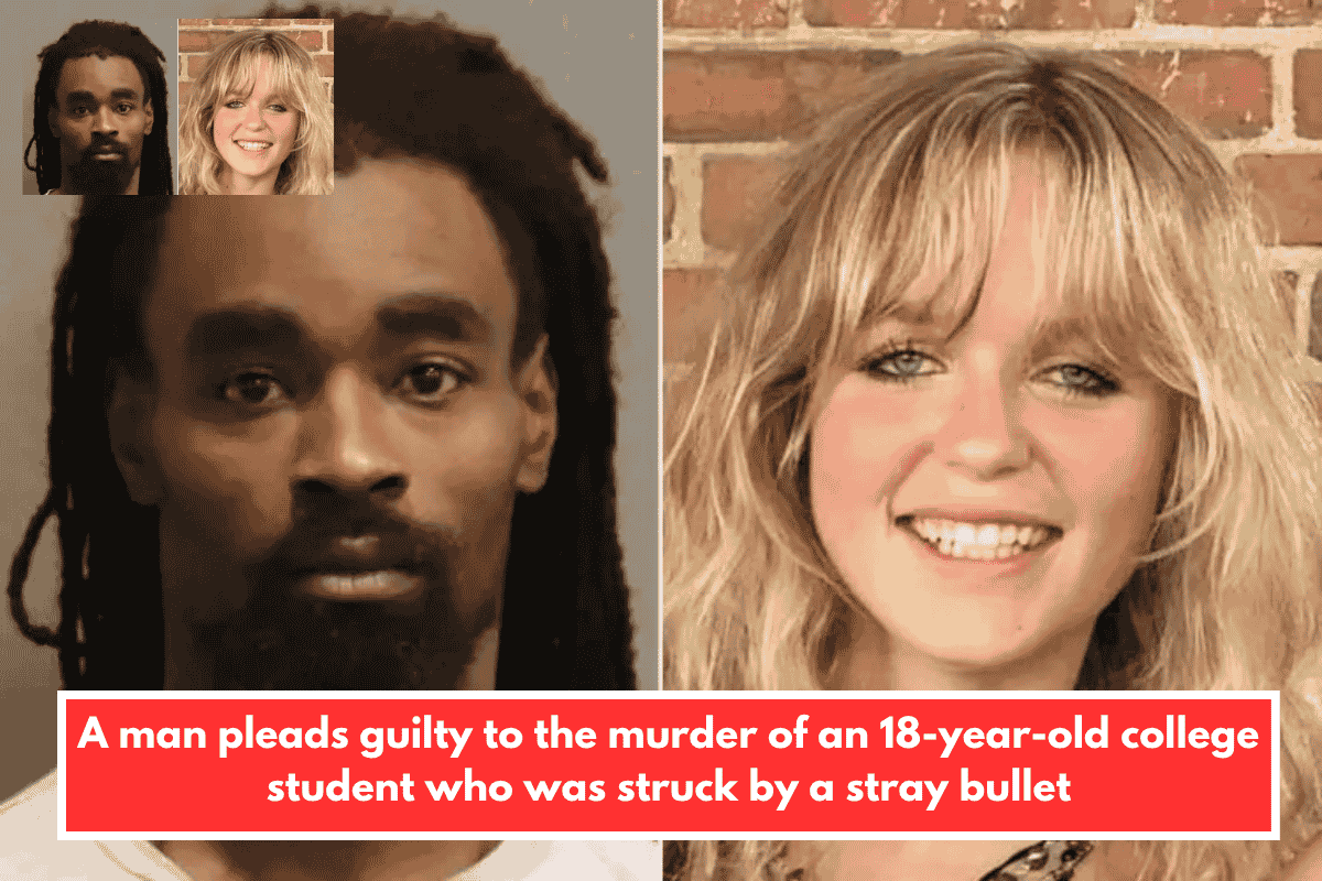 A man pleads guilty to the murder of an 18-year-old college student who was struck by a stray bullet