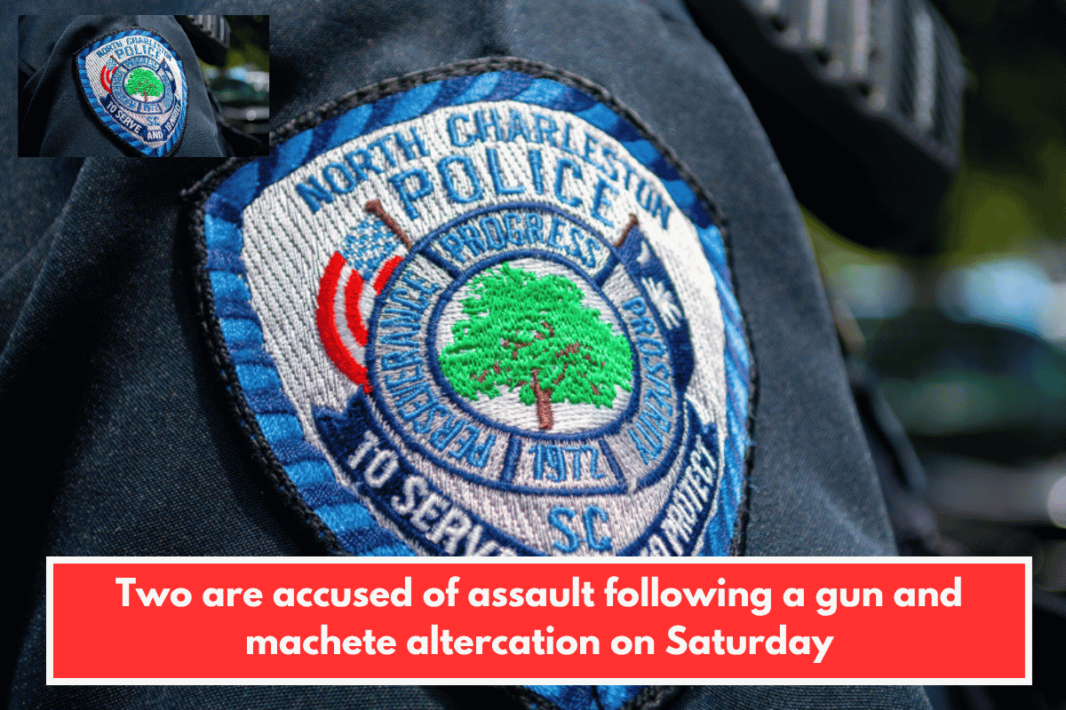Two are accused of assault following a gun and machete altercation on Saturday