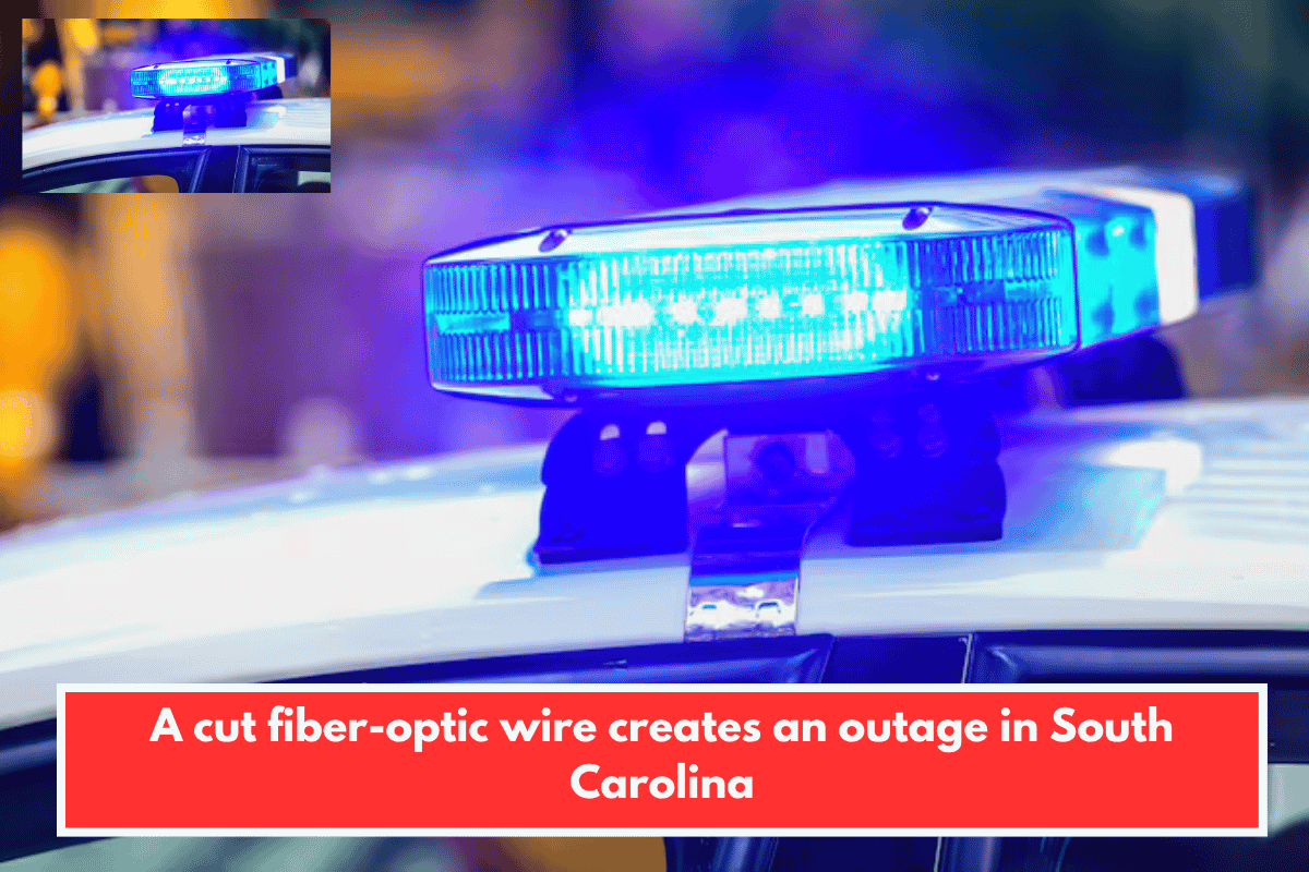 A cut fiber-optic wire creates an outage in South Carolina