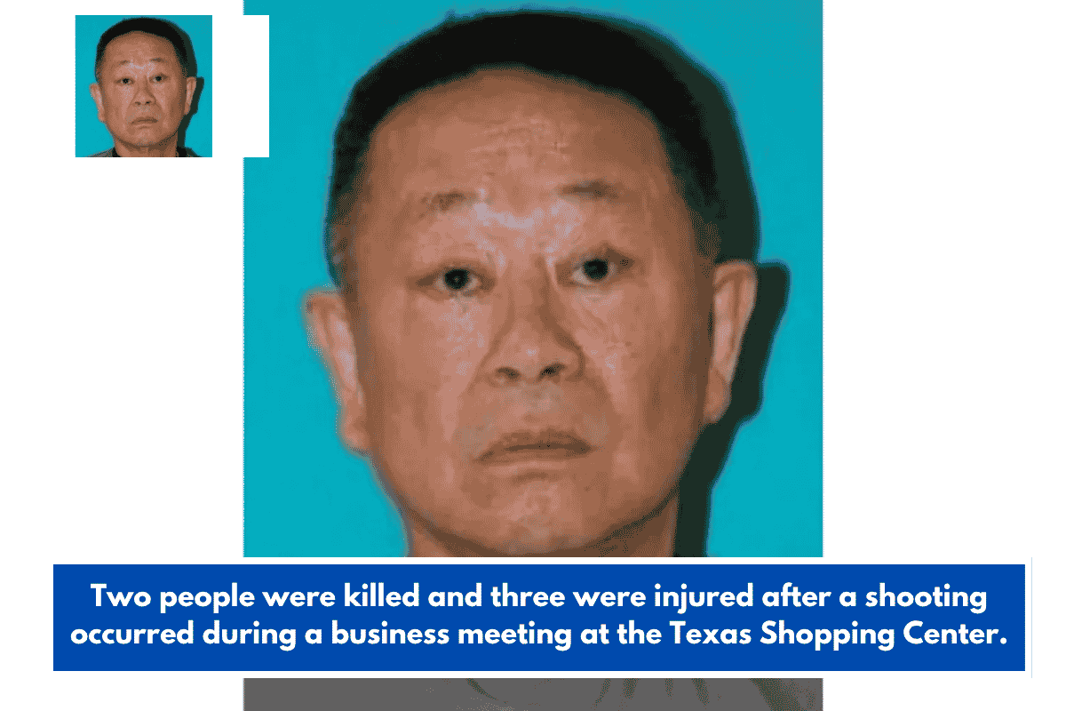 Two people were killed and three were injured after a shooting occurred during a business meeting at the Texas Shopping Center.