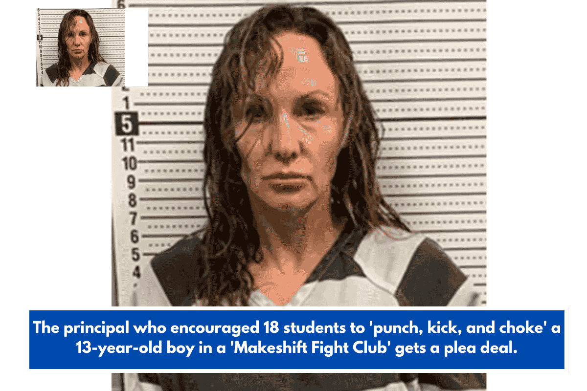 The principal who encouraged 18 students to 'punch, kick, and choke' a 13-year-old boy in a 'Makeshift Fight Club' gets a plea deal.