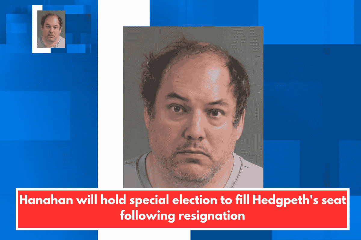 Hanahan will hold special election to fill Hedgpeth's seat following resignation