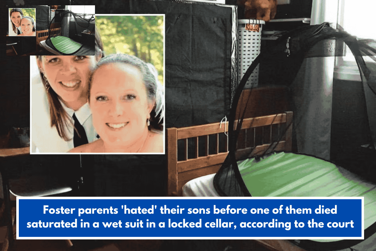Foster parents 'hated' their sons before one of them died saturated in a wet suit in a locked cellar, according to the court
