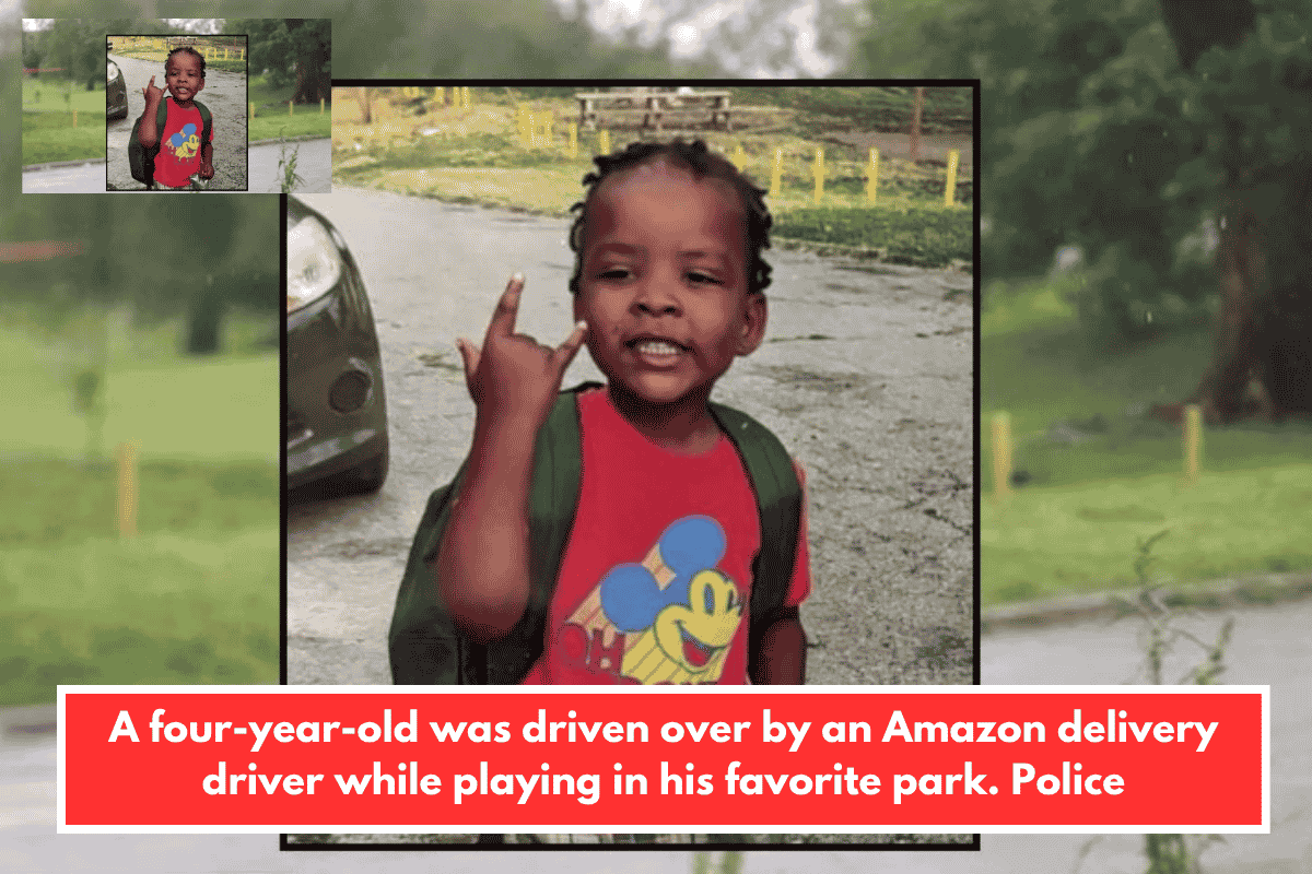 A four-year-old was driven over by an Amazon delivery driver while playing in his favorite park. Police