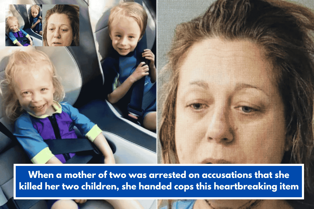 When a mother of two was arrested on accusations that she killed her two children, she handed cops this heartbreaking item