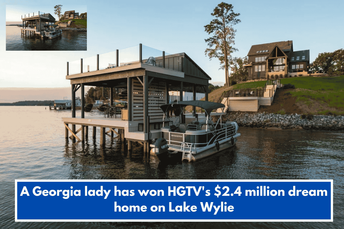 A Georgia lady has won HGTV's $2.4 million dream home on Lake Wylie