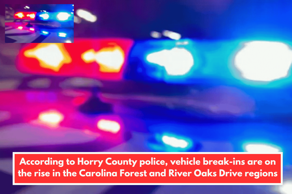 According to Horry County police, vehicle break-ins are on the rise in the Carolina Forest and River Oaks Drive regions