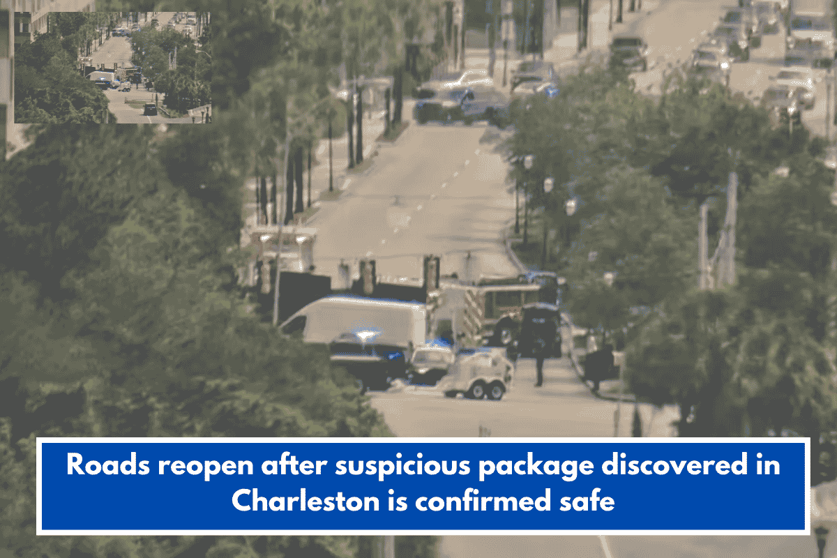 Roads reopen after suspicious package discovered in Charleston is confirmed safe