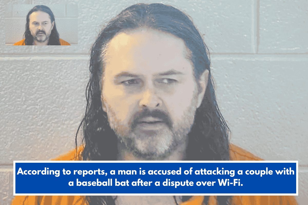According to reports, a man is accused of attacking a couple with a baseball bat after a dispute over Wi-Fi.