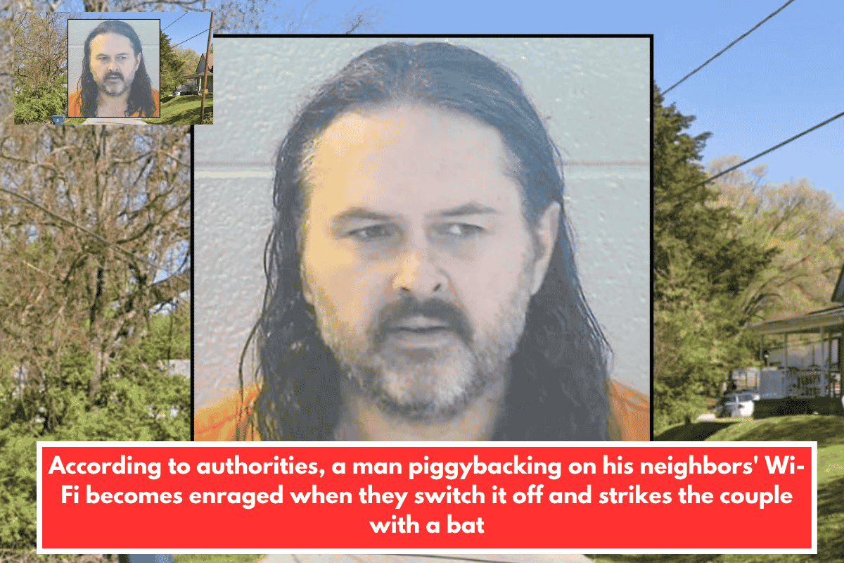 According to authorities, a man piggybacking on his neighbors' Wi-Fi becomes enraged when they switch it off and strikes the couple with a bat