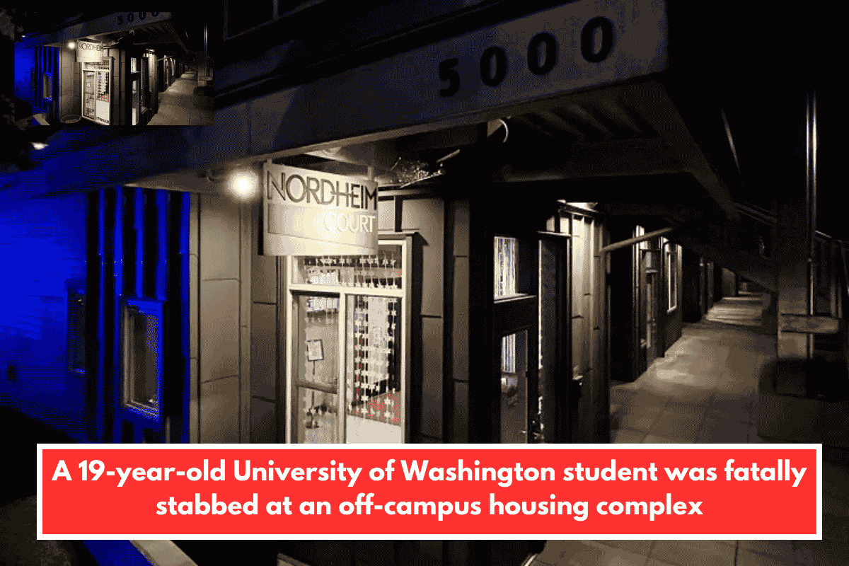 A 19-year-old University of Washington student was fatally stabbed at an off-campus housing complex