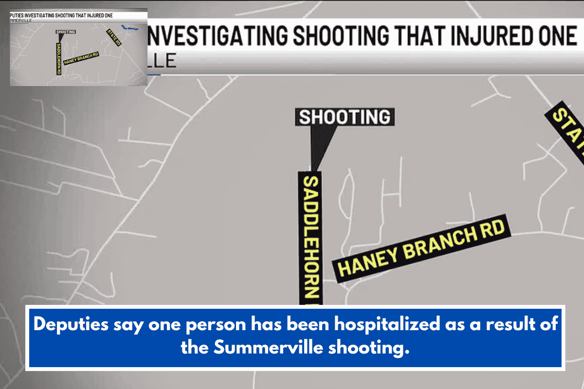 Deputies say one person has been hospitalized as a result of the Summerville shooting.