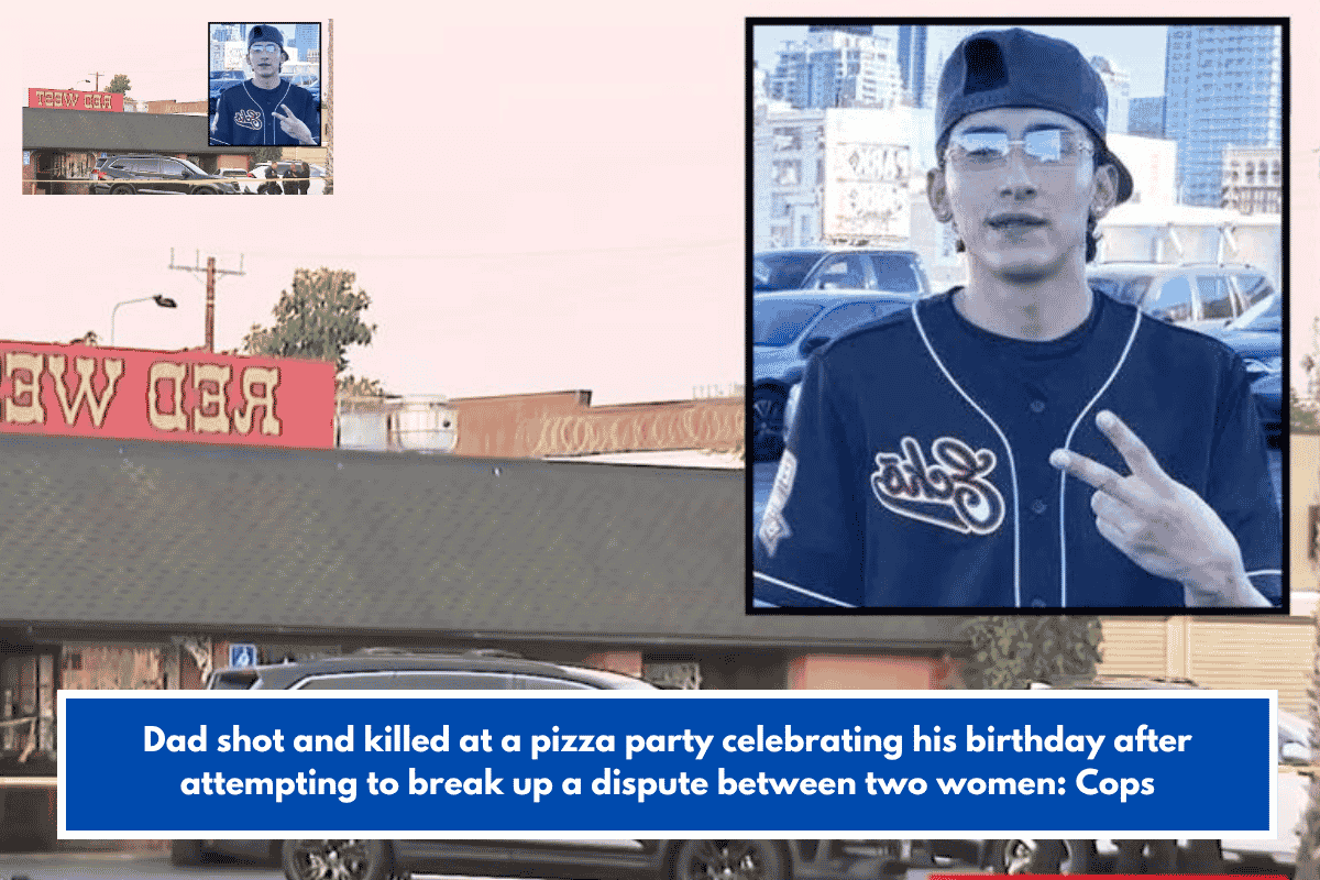 Dad shot and killed at a pizza party celebrating his birthday after attempting to break up a dispute between two women: Cops