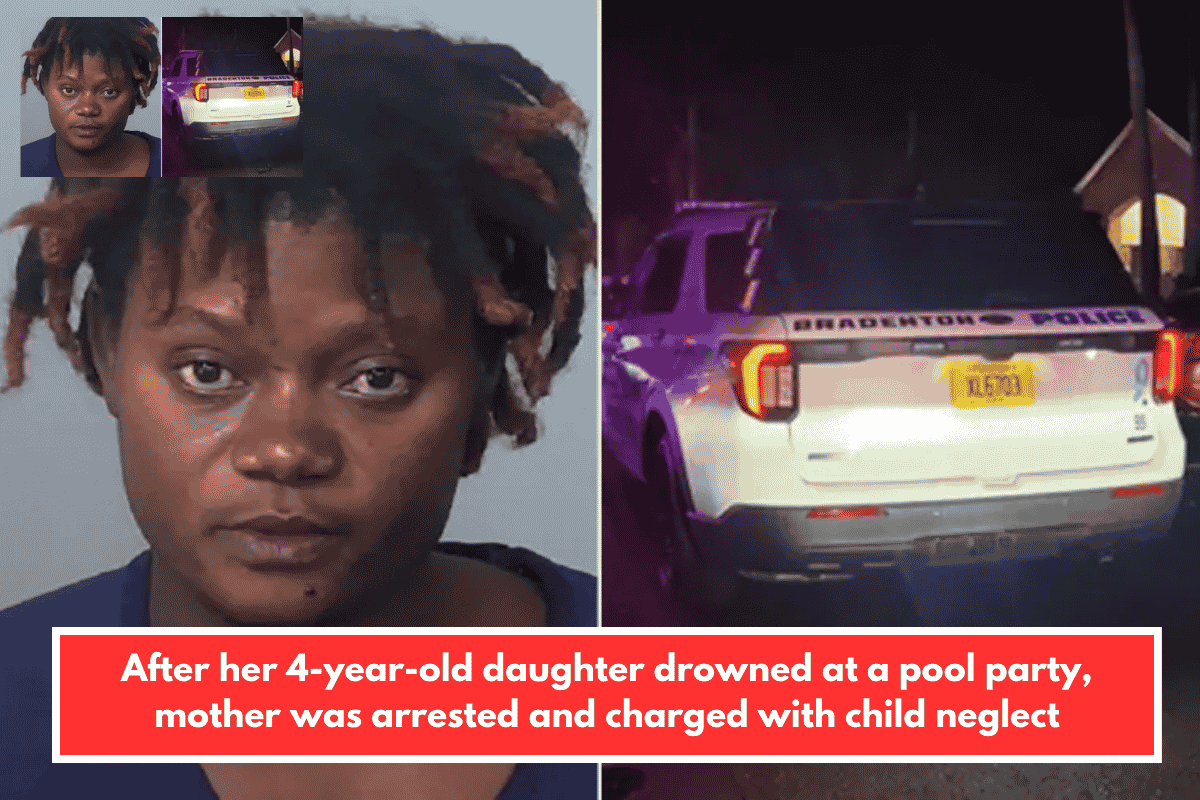 After her 4-year-old daughter drowned at a pool party, mother was arrested and charged with child neglect