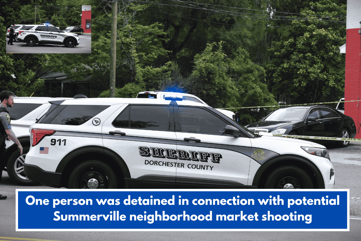 One person was detained in connection with potential Summerville neighborhood market shooting