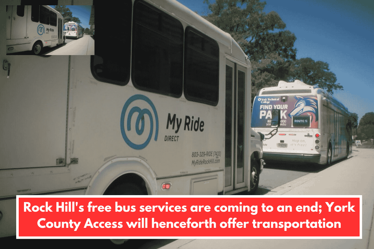 Rock Hill's free bus services are coming to an end; York County Access will henceforth offer transportation