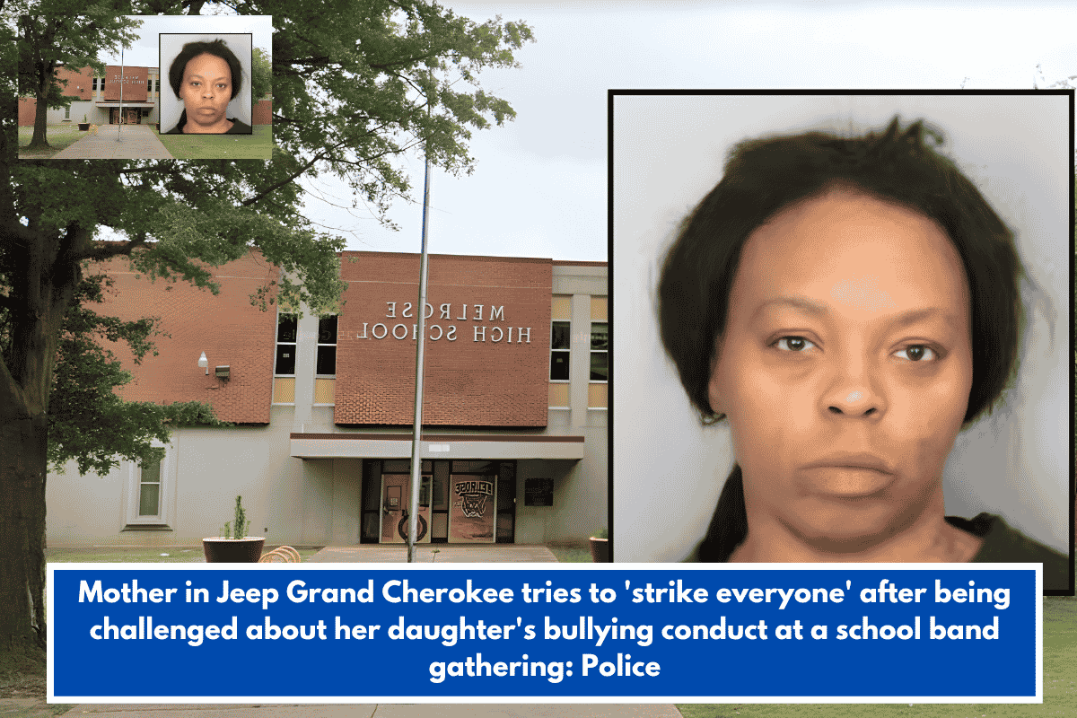 Mother in Jeep Grand Cherokee tries to 'strike everyone' after being challenged about her daughter's bullying conduct at a school band gathering: Police