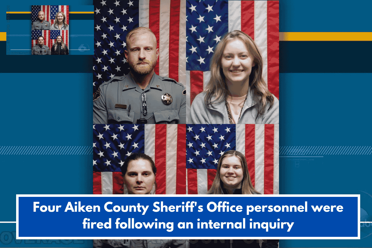 Four Aiken County Sheriff's Office personnel were fired following an internal inquiry