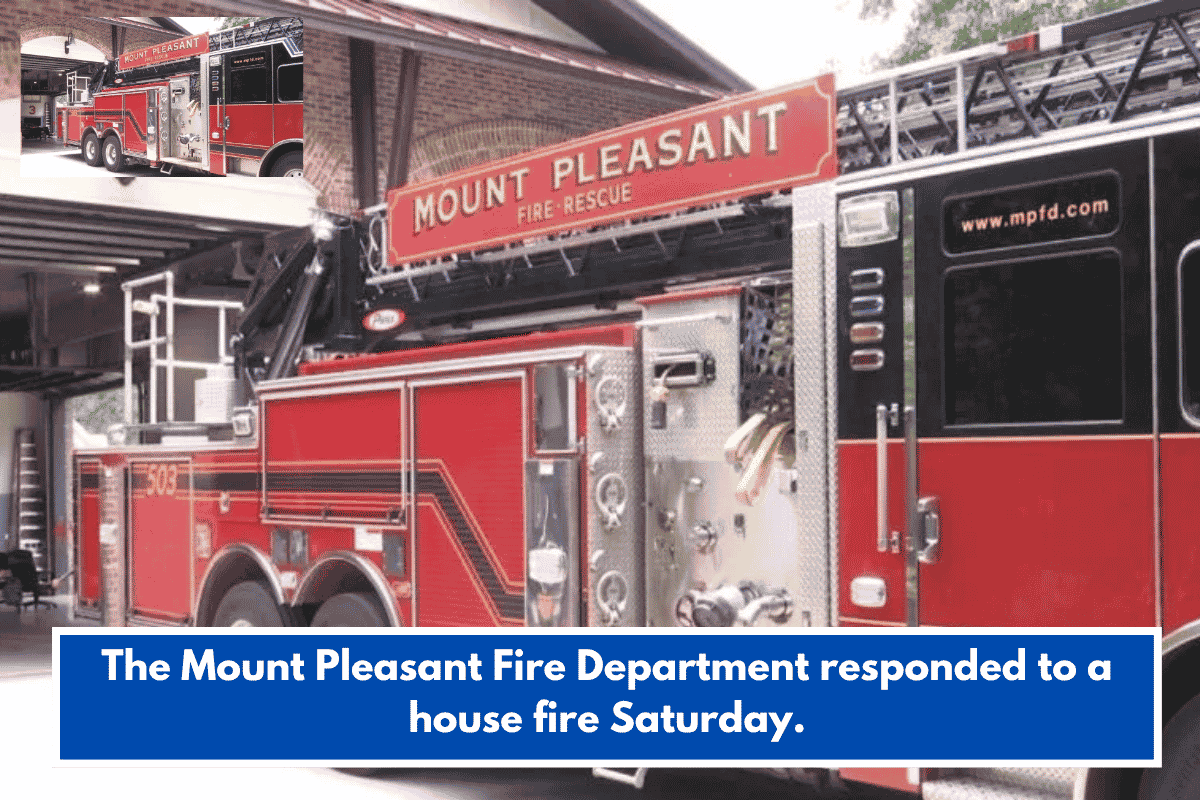 The Mount Pleasant Fire Department responded to a house fire Saturday.