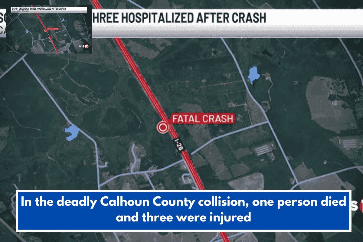 In the deadly Calhoun County collision, one person died and three were injured