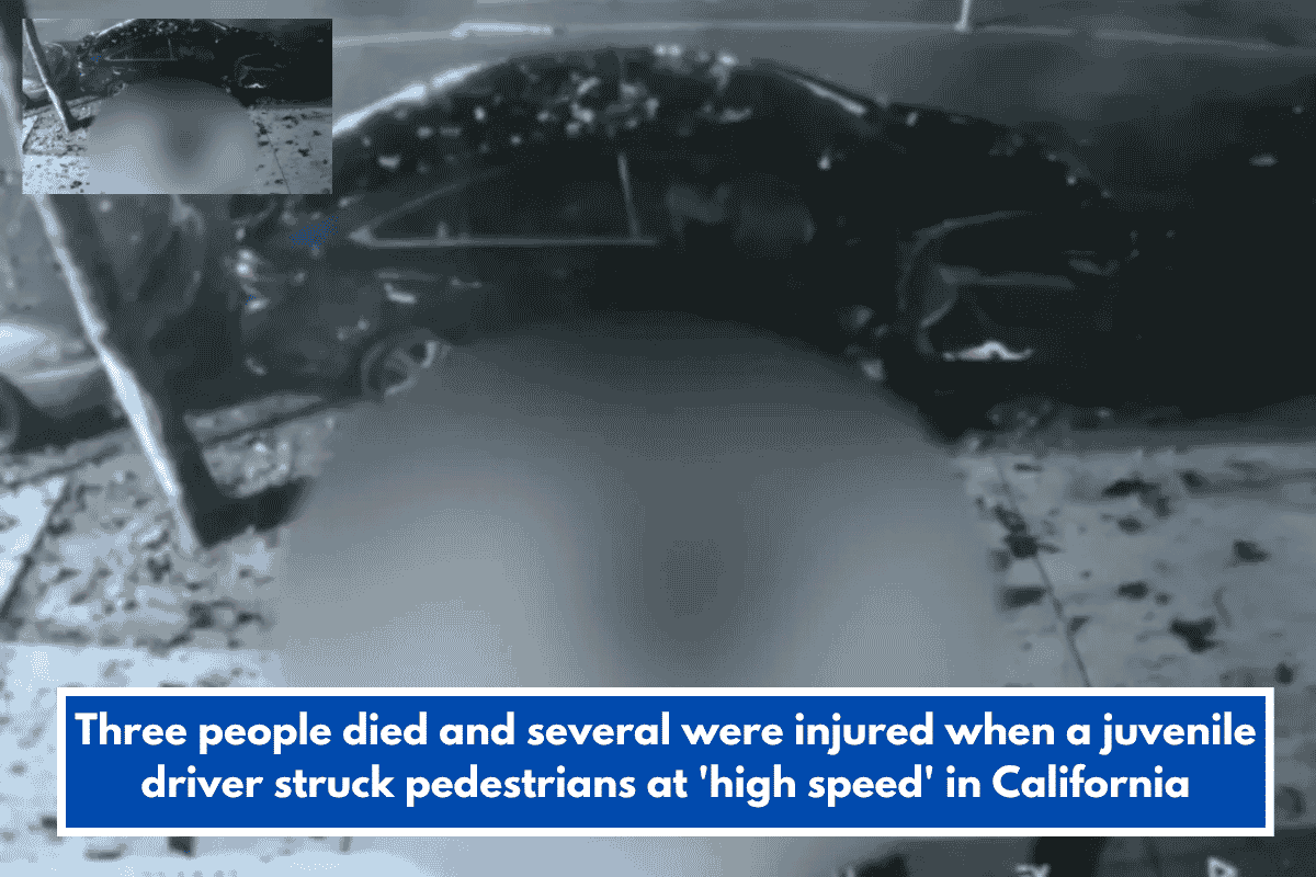 Three people died and several were injured when a juvenile driver struck pedestrians at 'high speed' in California