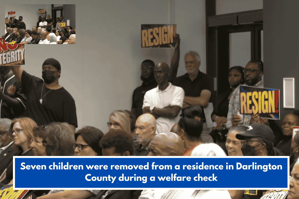 Seven children were removed from a residence in Darlington County during a welfare check